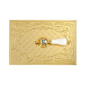 Декоративная панель Migliore Expert "Сетка" h145x217мм с отверстий для ручки, золото/декор 1 (без ручки) 24246 фото