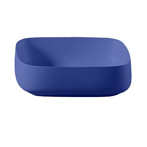 Artceram Cognac Раковина 55x35 см, без отв,, накладная Quadro, цвет: blu zaffiro фото