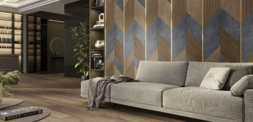 Керамогранит Porcelanosa Gent 100337327 Stone 3D Roble 59,6x150 фото 2