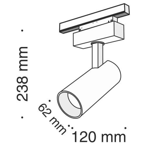 Трековый светильник Maytoni Technical TR019-2-15W4K-B фото 2