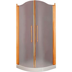 Душевая кабина Migliore Diadema угловая R90xH195 см распашные двери, стекло матовое 22680 фото