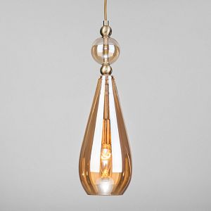 Подвесной светильник Eurosvet 50202/1 янтарный фото