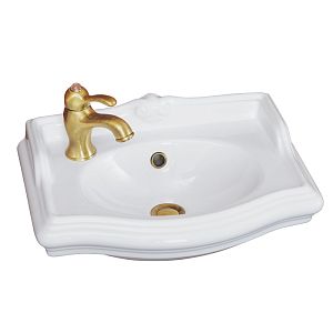 Раковина Migliore Impero 50 см SX (отверстий слева), белая керамика 20786 фото