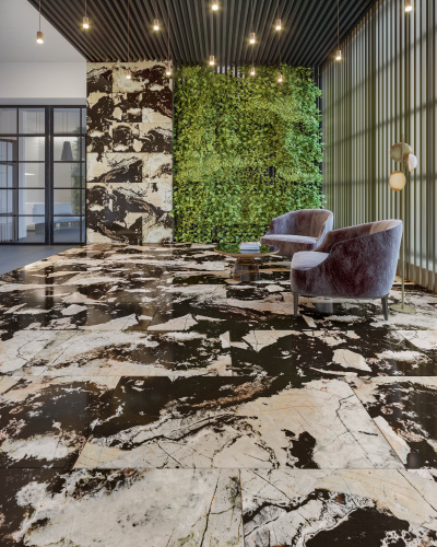 QUA Granite Fenomen 120x60 черный полированная фото 7