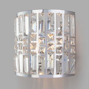 Бра Eurosvet 10116/2 хром/прозрачный хрусталь Strotskis фото