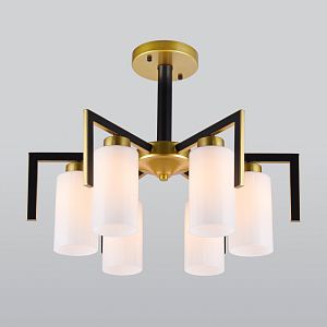 Люстра на штанге Eurosvet 70126/6 черный фото