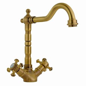 Смеситель для раковины Migliore Prestige излив "змейка", донный клапан "click-clack", бронза 31615 фото