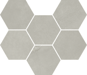 Мозаика Italon Continuum 620110000188 Silver Mosaico Hexagon 25x29 фото