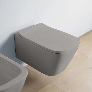 Artceram A16 Унитаз подвесной, 52,5х36см, безободковый, с крепежом, цвет: grigio oliva фото