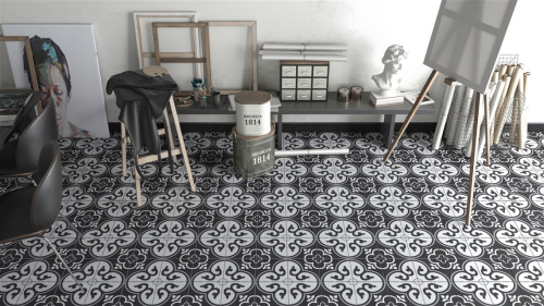 Глазурованный керамогранит YURTBAY Viola Black Mat S17611.6 20х20 фото 2