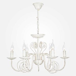 Подвесная люстра Eurosvet 60018/6 белый с золотом фото