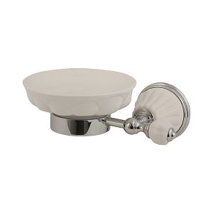 Mыльница Migliore Olivia настенная, керамика белая, хром 17477 фото