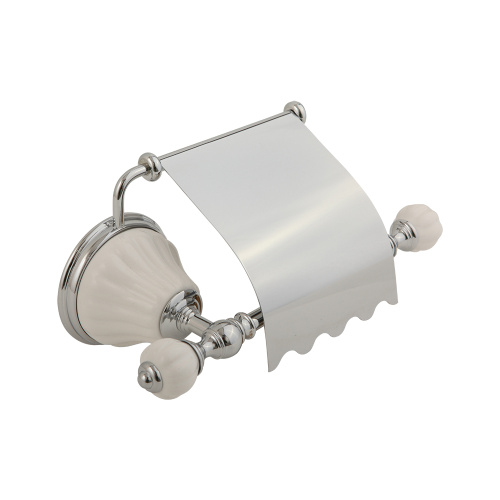 Бумагодержатель Migliore Olivia закрытый, керамика белая, хром 17481