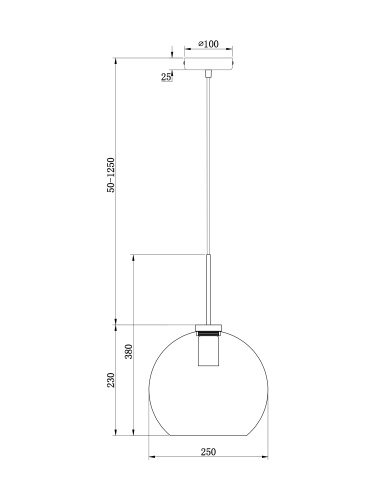 Подвесной светильник Freya FR8003PL-01BS фото 6
