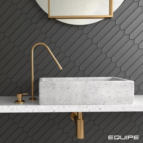 Керамическая плитка Equipe Lanse 27483 Black 5x25 фото 2