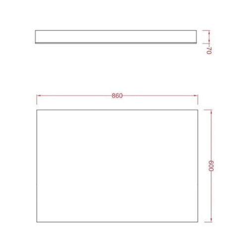 Artceram Square Зеркало 86х60см,, подвесное фото 2