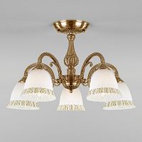 Люстра на штанге Eurosvet 60107/5 античная бронза фото