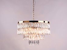 Каскадная люстра Newport 10125+5/C gold фото