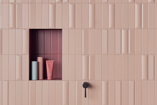 Керамическая плитка 41ZERO42 Biscuit 4101166 Waves Powder 5x20 фото 2