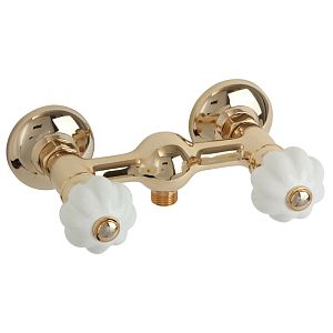 Смеситель для душа Migliore Olivia внешний, выход М1/2", белый/золото 19022 фото