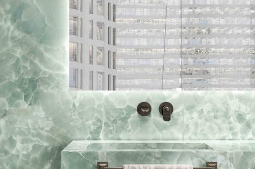 Керамогранит Versace Gemstone Onyx Green 120х280 фото 2