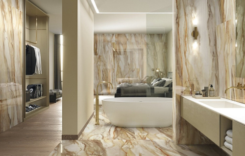 Керамогранит APE Eternal Gold Pol Rect 60х120 фото 2