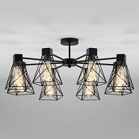 Люстра на штанге Eurosvet 70107/8 черный фото