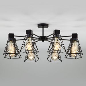 Люстра на штанге Eurosvet 70107/8 черный фото