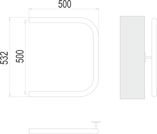 П-образный 1"  БШ 500х500 фото 2