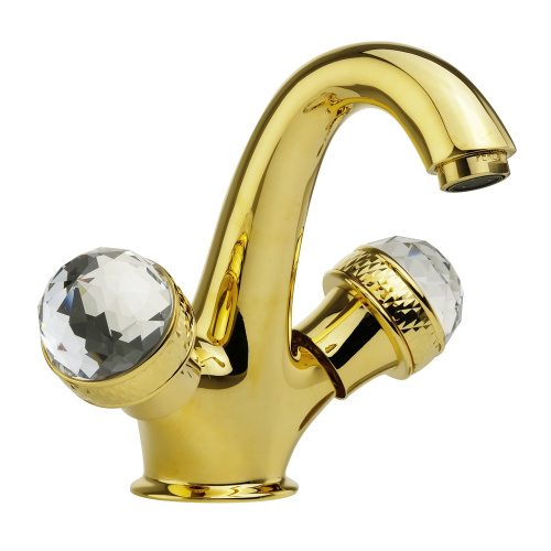 Смеситель для раковины Migliore Axo Swarovski, золото 18510