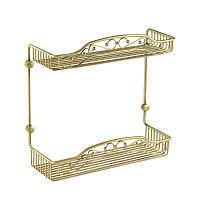 Решетка Migliore Complementi большая двойная L40xP15xH40 см, бронза 22023 фото