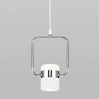 Подвесной светильник Eurosvet 50165/1 LED хром/белый фото