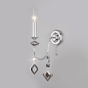 Бра Eurosvet 10120/1 хром/дымчатый хрусталь Strotskis (10110/1) фото