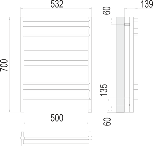 Прато П9 500х700 электро фото 2