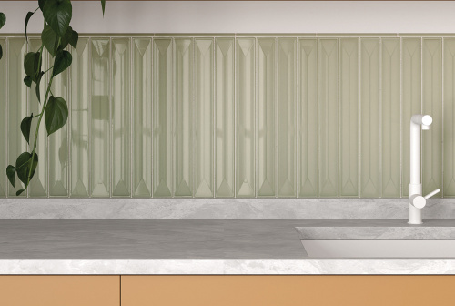 Керамическая плитка Equipe Vitral Olive 31147 5х40 фото 2