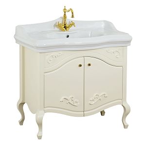 База Migliore Impero L87xH74xP52 см для раковины 90 см, 2 двери, цвет: Avorio 25981 фото