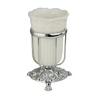 Cтакан настольный Migliore Elisabetta, керамика/хром 17019 фото