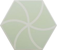 Керамогранит DNA Tiles Fancy 127013 Waves Mint 20х23 фото