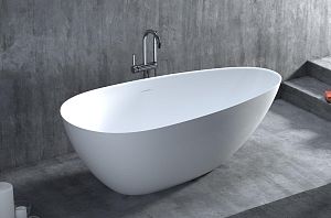 Ванна отдельностоящая PAOLA BASSA 160 покраска по RAL полностью 1600x770, матовая, S-Stone фото