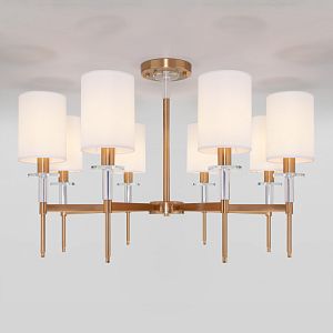 Люстра на штанге Eurosvet 60132/8 латунь фото