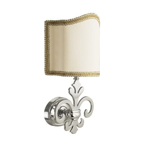 Светильник настенный Migliore Mirella, H37хL21хP13 см, ткань/хром 17257