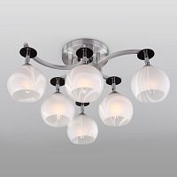 Накладная люстра Eurosvet 9643/6 алюминий/белый фото