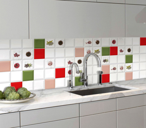 Плитка Biselado Brillo Rojo 10x10 фото 2