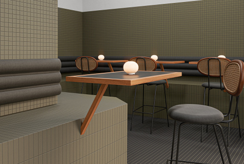 Керамогранит WOW Raster 131373 Line M Moss 15х15 фото 2