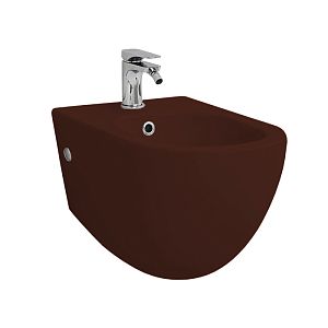 Artceram FILE 2,0 Биде подвесное 36х52 см, 1 отверстие, цвет: marrone cocoa фото
