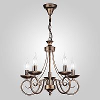 Подвесная люстра Eurosvet 22404/5 черный с золотом фото