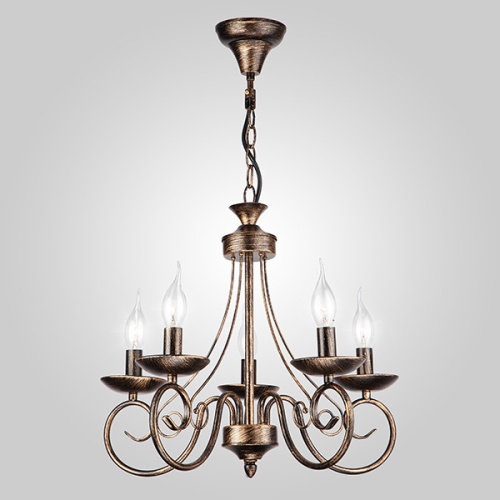 Подвесная люстра Eurosvet 22404/5 черный с золотом