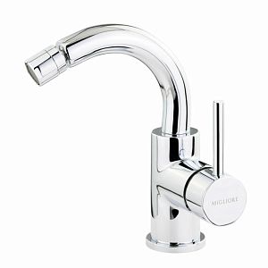 Смеситель для биде Migliore Fortis монокомандный, излив изогнут, ручка сбоку, донный клапан "click-clack", хром 31543 фото