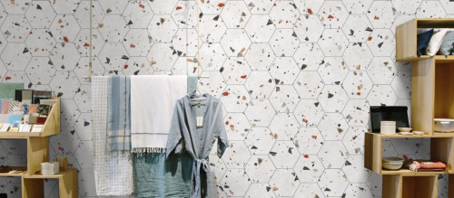 Керамогранит Codicer Sonar White Hexagonal 22x25 фото 2