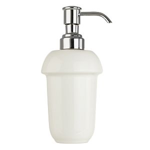 Колба дозатора для жидкого мыла Migliore Fortuna с диспенсером универсальная, керамика/хром 27664 фото